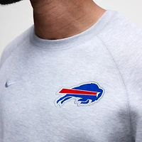Sweat-shirt Nike Tech Fleece Raglan gris chiné pour homme des Buffalo Bills