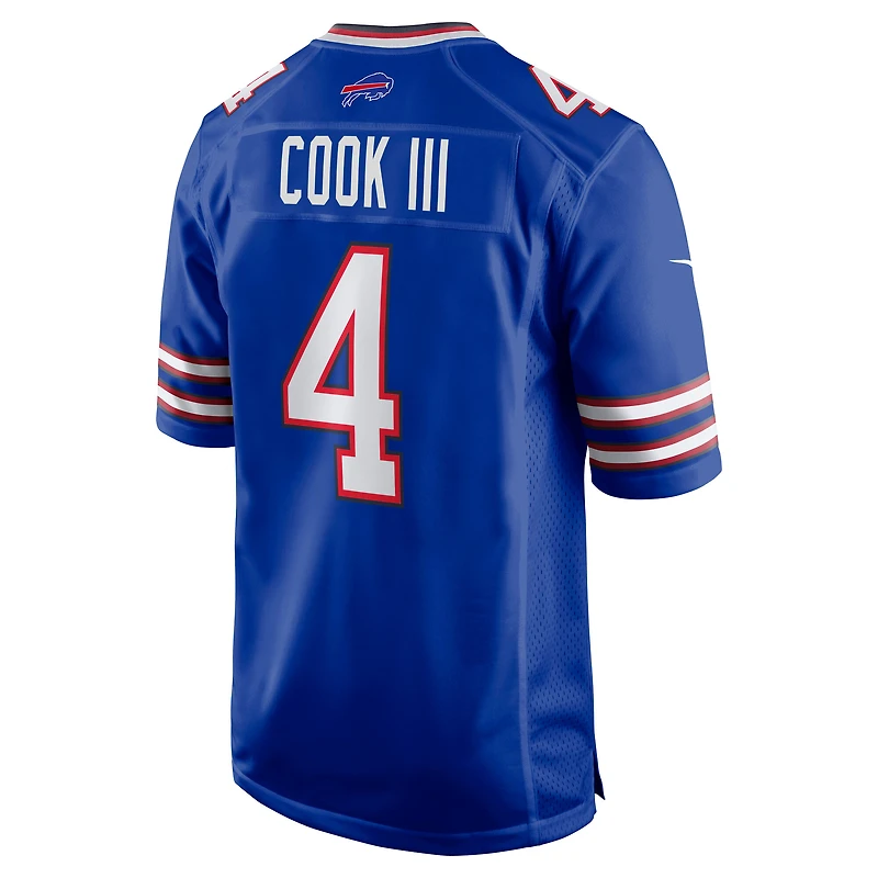 Men's Nike James Cook III  Royal Buffalo Bills Team Game Jersey