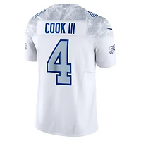 Maillot Nike James Cook III blanc pour homme des Buffalo Bills, collection limitée Rivalries 2025