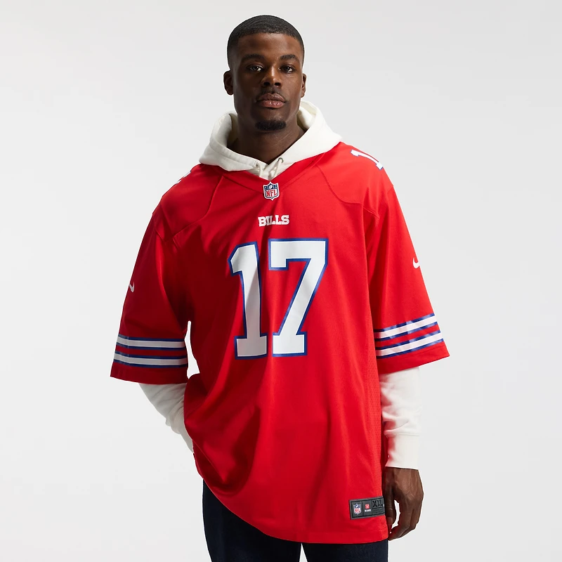 Men's Nike Josh Allen Red Buffalo Bills Alternate Game Jersey