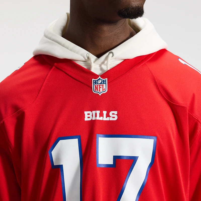 Maillot Nike Josh Allen pour hommes, rouge, Buffalo Bills, jeu alternatif
