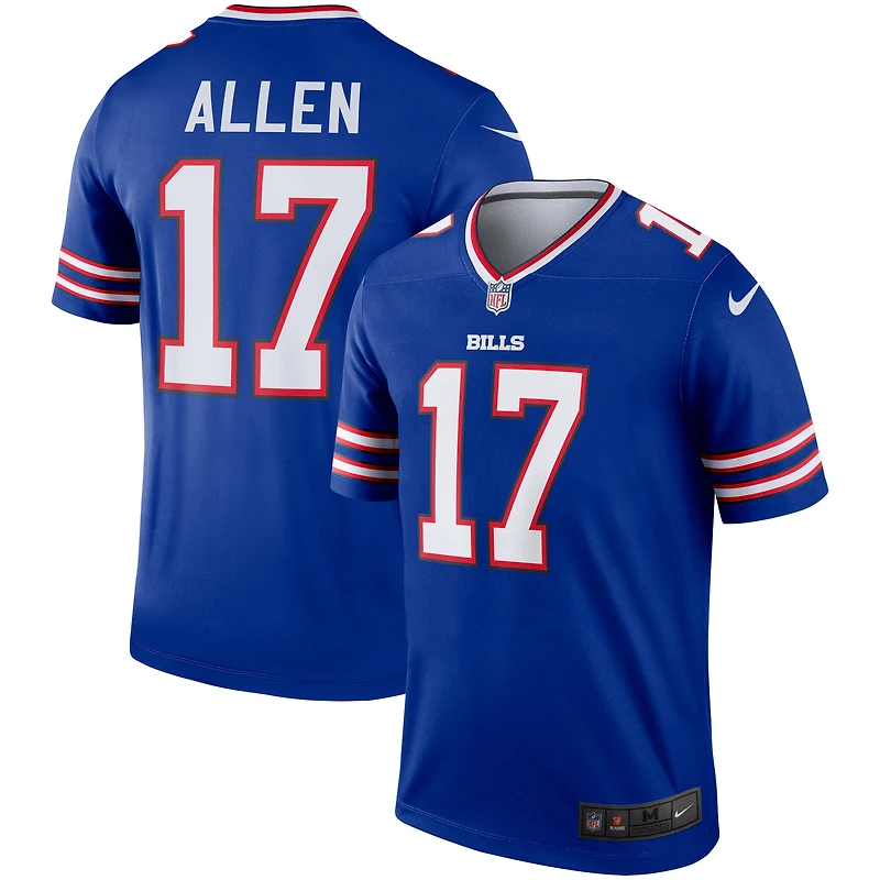 Haut Nike Josh Allen Royal Buffalo Bills Legend Player Performance pour homme