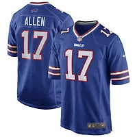 Maillot de joueur jeu d'équipe Nike Josh Allen des Royal Buffalo Bills pour homme