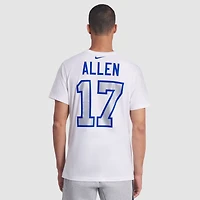 T-shirt Nike Josh Allen blanc Buffalo Bills 2025 Rivalries Collection pour homme avec nom et numéro de joueur