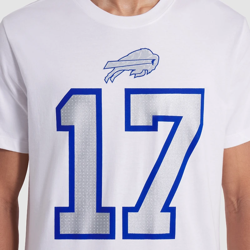 T-shirt Nike Josh Allen blanc Buffalo Bills 2025 Rivalries Collection pour homme avec nom et numéro de joueur