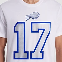 T-shirt Nike Josh Allen blanc Buffalo Bills 2025 Rivalries Collection pour homme avec nom et numéro de joueur