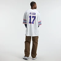 Maillot Nike Josh Allen pour homme, blanc, joueur de jeu alternatif des Buffalo Bills