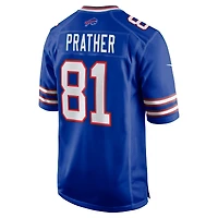 Men's Nike Kaden Prather  Royal Buffalo Bills Team Game Jersey