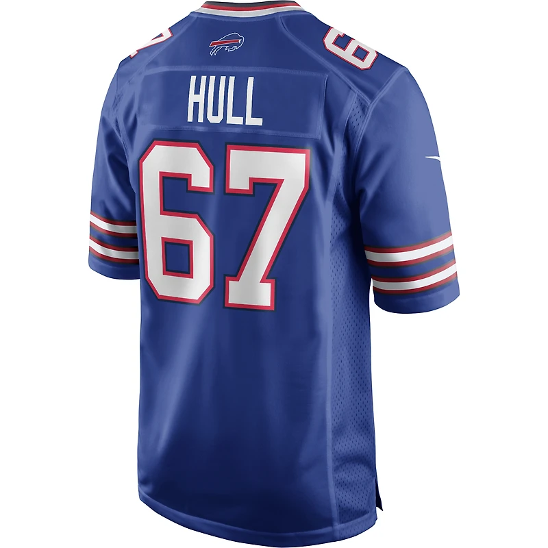 Maillot de joueur retraité Nike Kent Hull Royal Buffalo Bills Game pour homme