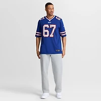 Men's Nike Kent Hull Royal Buffalo Bills Game Retired Player Jersey