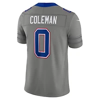 Men's Nike Keon Coleman Gray Buffalo Bills Nickel City Vapor F.U.S.E. Stitched Limited Jersey