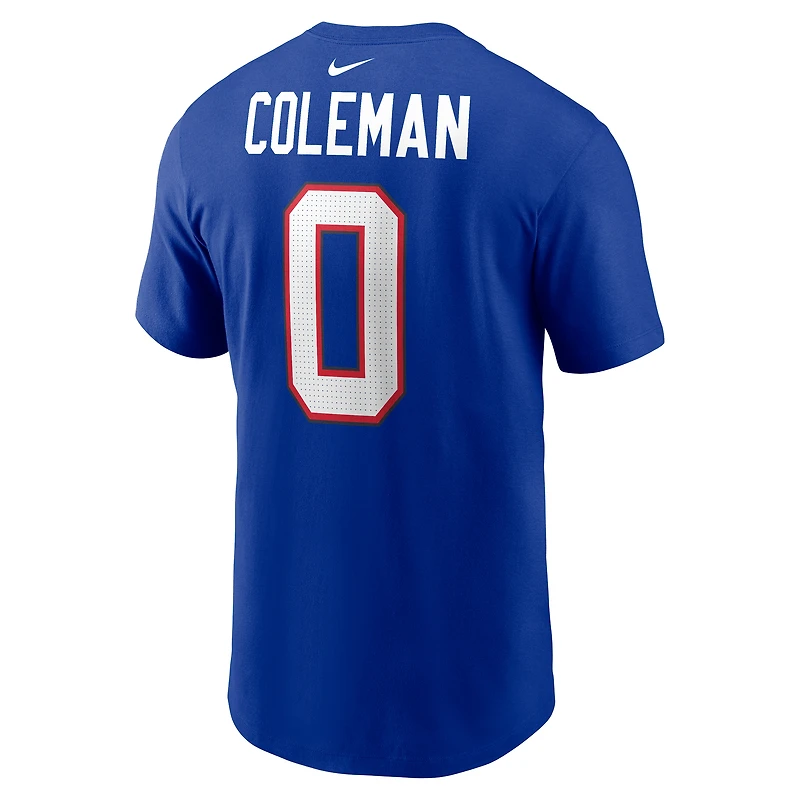 Men's Nike Keon Coleman Royal Buffalo Bills Name & Number T-Shirt