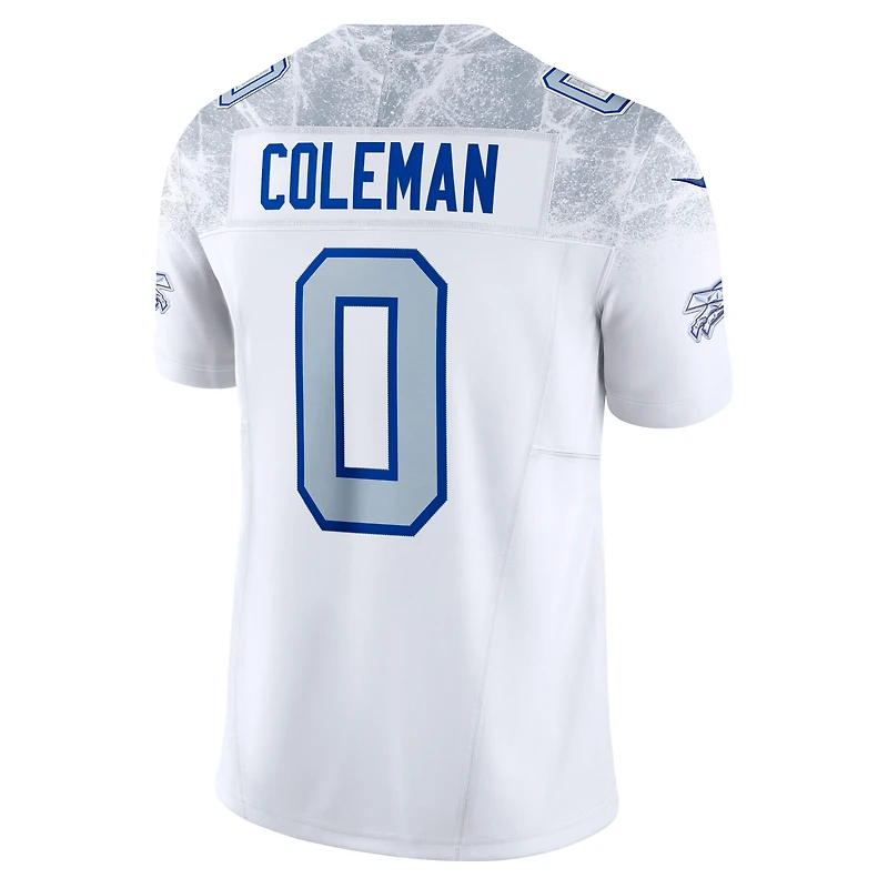 Men's Nike Keon Coleman White Buffalo Bills 2025 Rivalries Collection Stitched Limited Jersey