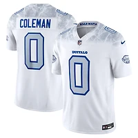 Men's Nike Keon Coleman White Buffalo Bills 2025 Rivalries Collection Stitched Limited Jersey
