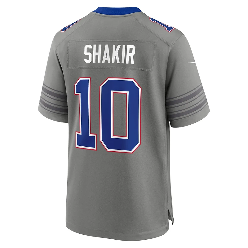 Men's Nike Khalil Shakir Gray Buffalo Bills Nickel City Game Jersey