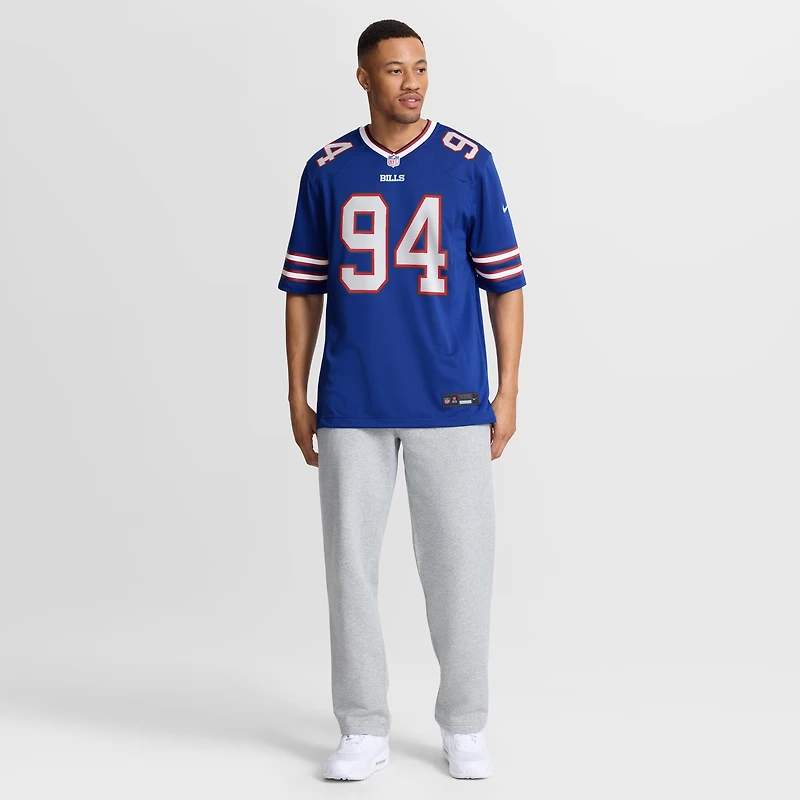 Men's Nike Landon Jackson Royal Buffalo Bills Team Game Jersey