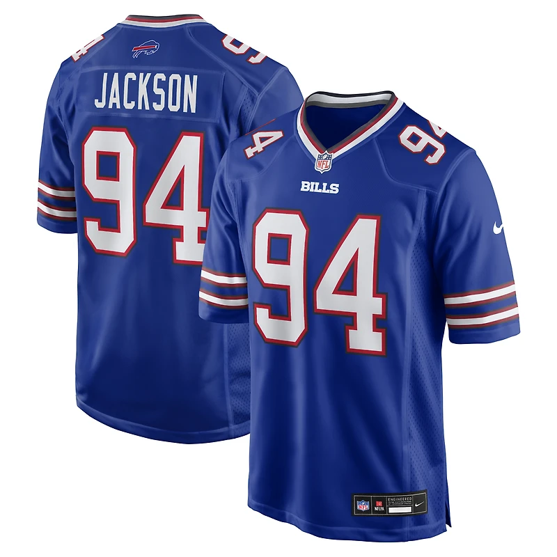 Men's Nike Landon Jackson Royal Buffalo Bills Team Game Jersey