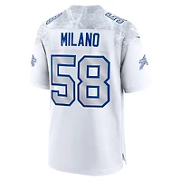 Men's Nike Matt Milano White Buffalo Bills 2025 Rivalries Collection Game Jersey