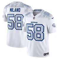 Men's Nike Matt Milano White Buffalo Bills 2025 Rivalries Collection Stitched Limited Jersey