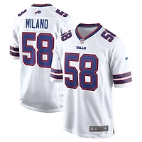 Maillot de joueur extérieur Buffalo Bills Nike Matt Milano pour homme, blanc