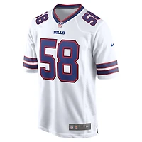 Maillot de joueur extérieur Buffalo Bills Nike Matt Milano pour homme, blanc