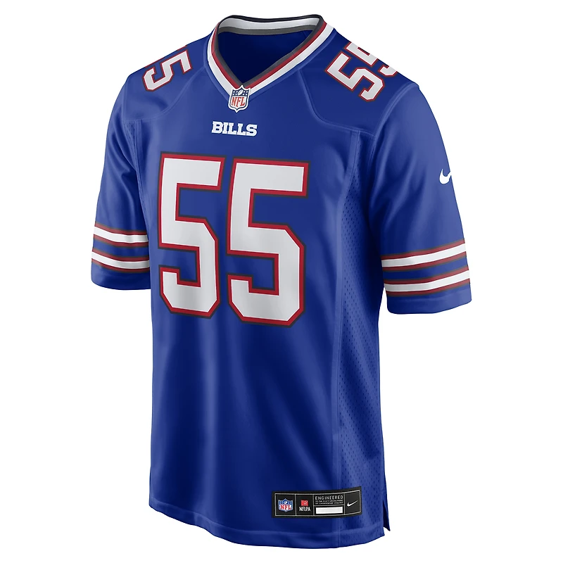 Men's Nike Michael Hoecht  Royal Buffalo Bills Team Game Jersey