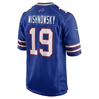 Men's Nike Mitch Wishnowsky  Royal Buffalo Bills Team Game Jersey