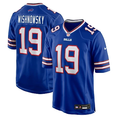 Men's Nike Mitch Wishnowsky  Royal Buffalo Bills Team Game Jersey