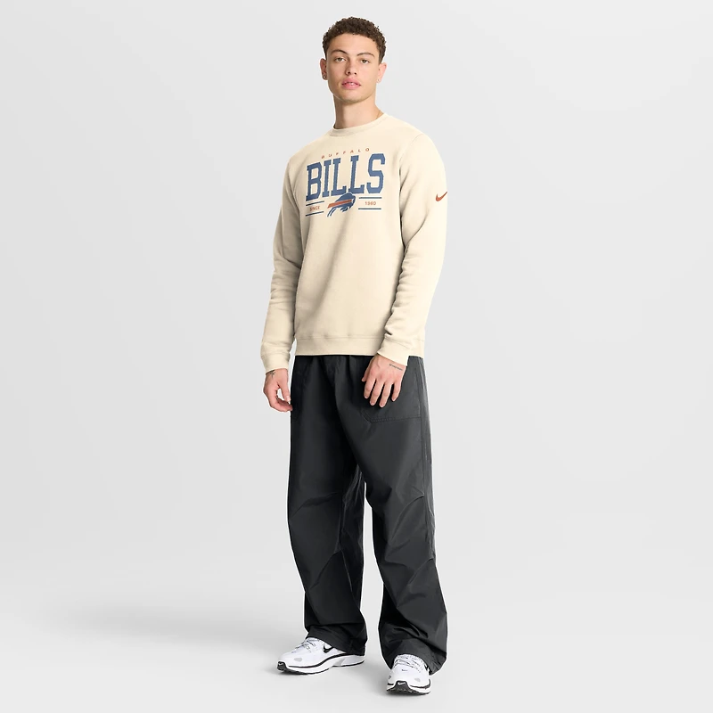 Men's Nike Natural Buffalo Bills Always Reppin' Club Sweatshirt