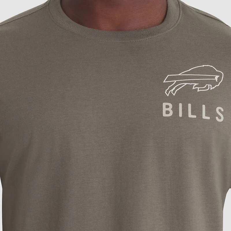 Men's Nike Olive Buffalo Bills 2025 Salute to Service Sideline Long Sleeve T-Shirt