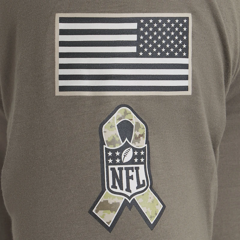 Men's Nike Olive Buffalo Bills 2025 Salute to Service Sideline Long Sleeve T-Shirt