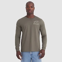 Men's Nike Olive Buffalo Bills 2025 Salute to Service Sideline Long Sleeve T-Shirt