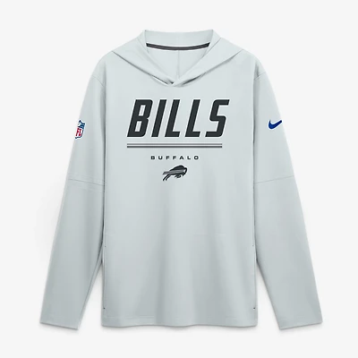 Men's Nike  Royal Buffalo Bills Sideline Lightweight Long Sleeve Hooded Dri-FIT Top