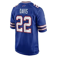 Men's Nike Ray Davis  Royal Buffalo Bills Game Jersey