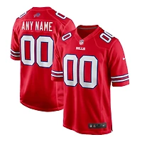 Men's Nike Red Buffalo Bills Alternate - Custom Game Jersey