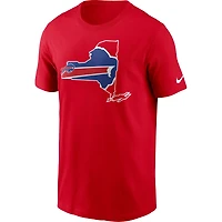 T-shirt essentiel local Buffalo Bills Nike rouge pour homme