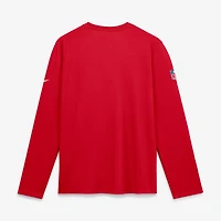 Men's Nike  Red Buffalo Bills Sideline Coaches UV Dri-FIT Long Sleeve Shirt
