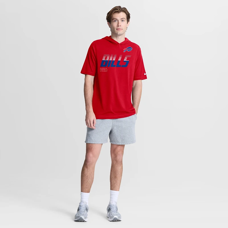 T-shirt à capuche Nike rouge Buffalo Bills pour homme