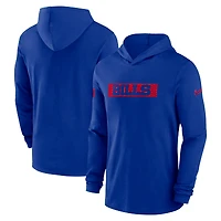 Men's Nike Royal Buffalo Bills 2024/25 Sideline Performance Long Sleeve Hoodie T-Shirt