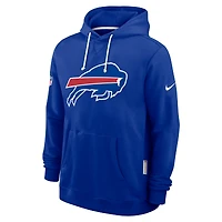 Sweat à capuche Nike Royal Buffalo Bills 2025 Sideline Standard Issue Club Dri-FIT pour homme