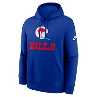 Men's Nike Royal Buffalo Bills Best Season Rewind Club Pullover Hoodie
