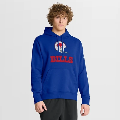 Men's Nike Royal Buffalo Bills Best Season Rewind Club Pullover Hoodie