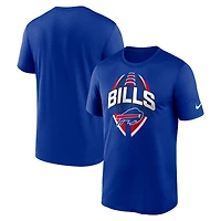 T-shirt Nike Royal Buffalo Bills pour homme, coupe grande et taille, Primetime Legend Icon Performance