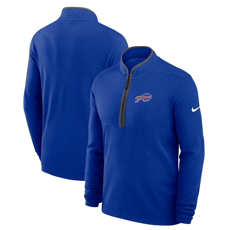 Men's Nike Royal Buffalo Bills Dri-FIT Victory Half-Zip Pullover