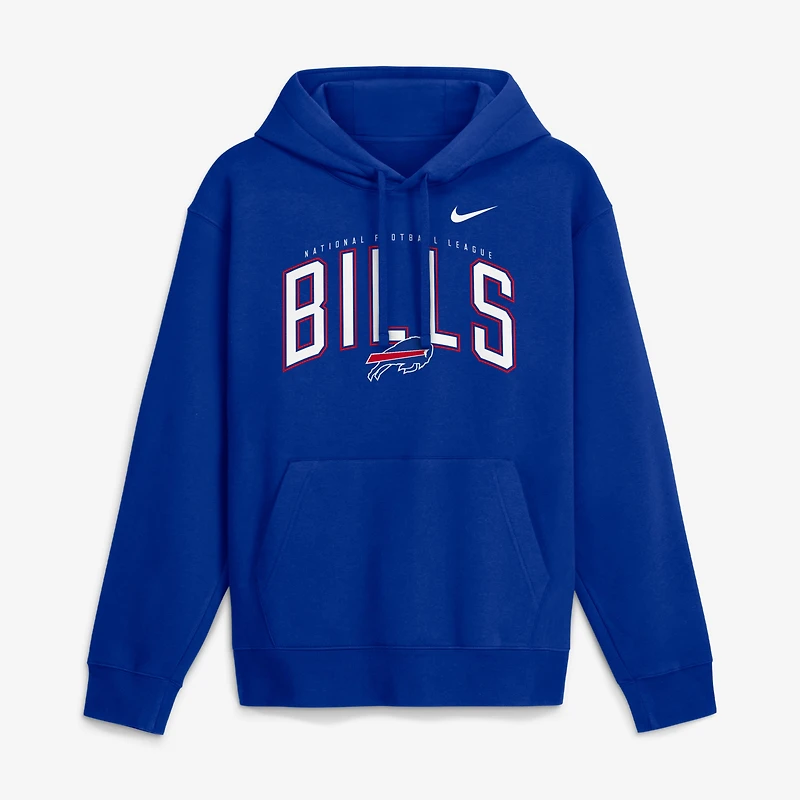 Sweat à capuche polaire Nike Royal Buffalo Bills Expect Victory Club pour homme
