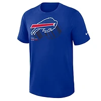 T-shirt Nike Royal Buffalo Bills Left End Run Performance pour homme