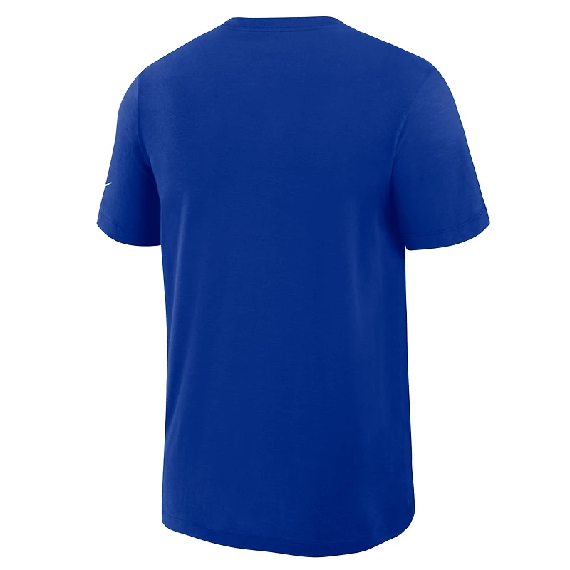 T-shirt Nike Royal Buffalo Bills Left End Run Performance pour homme