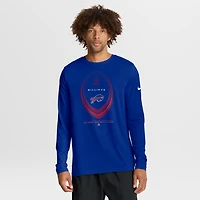T-shirt à manches longues Nike Royal Buffalo Bills Legend Icon Dri-FIT pour homme