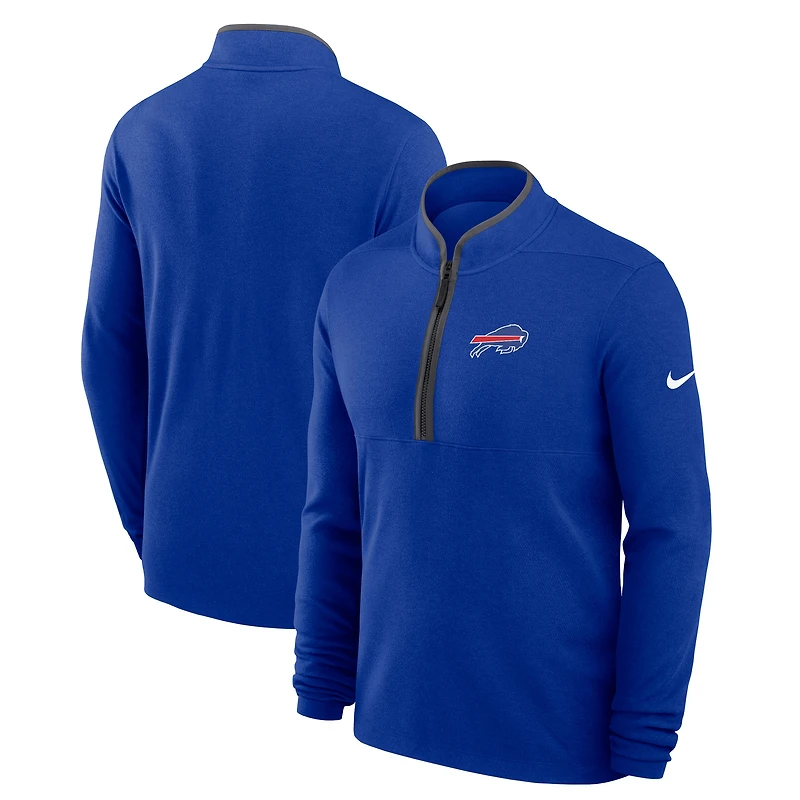 Men's Nike Royal Buffalo Bills Lightweight Victory Dri-FIT Half-Zip Pullover