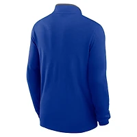 Men's Nike Royal Buffalo Bills Lightweight Victory Dri-FIT Half-Zip Pullover